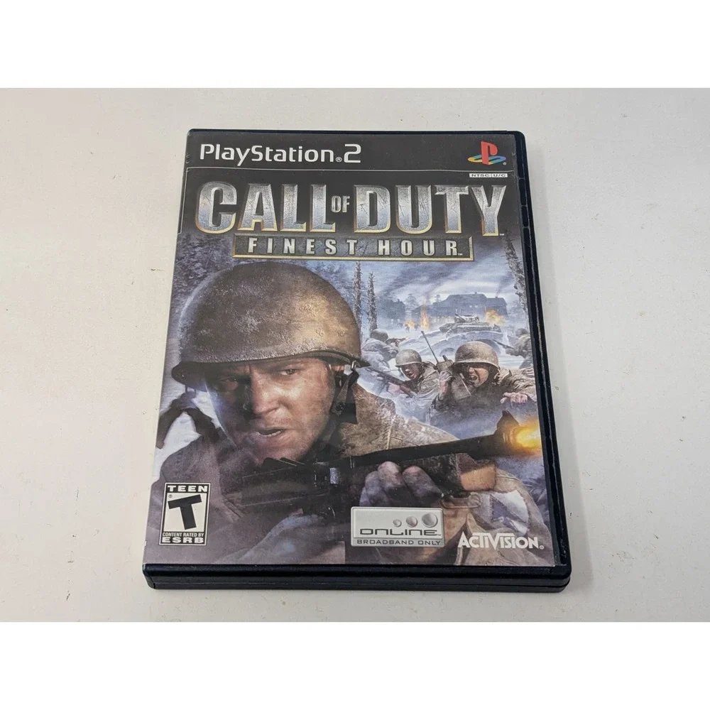 Call of Duty Finest Hour Sony PlayStation 2 PS2‎ 2004 Complete with Manual CIB